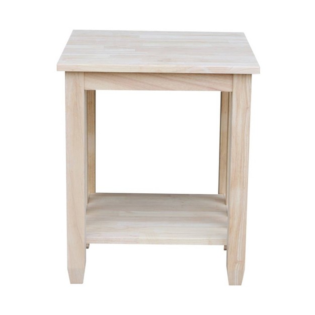 Mission Tall End Table International Concepts