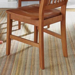 HOMESTYLES Arts and Crafts Cottage Oak Dining Chair (Set of 2) 5180-802