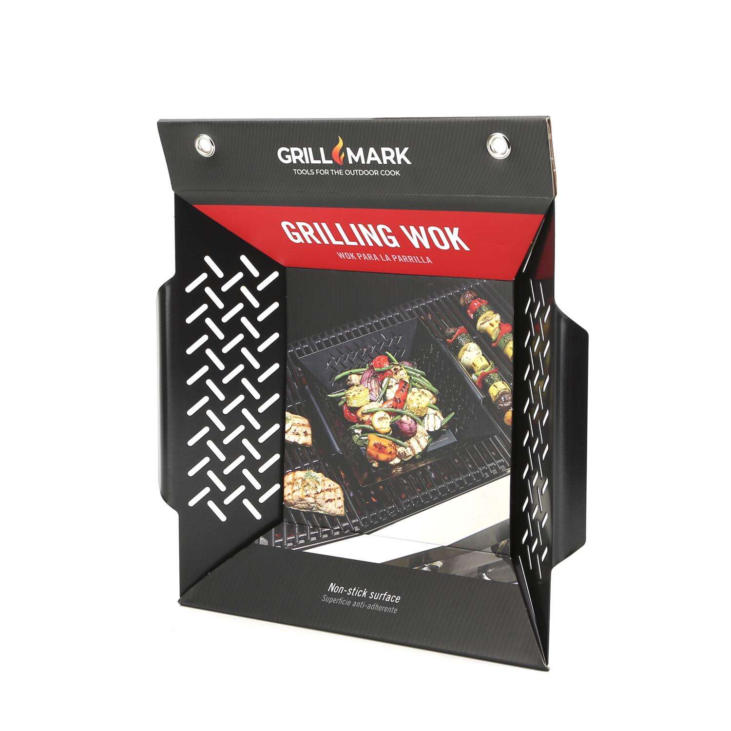 Grill Mark Steel Wok Topper 12 in. L X 12 in. W 1 pk