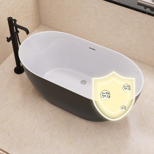 59 Acrylic Free Standing Tub Classic Oval Shape S...