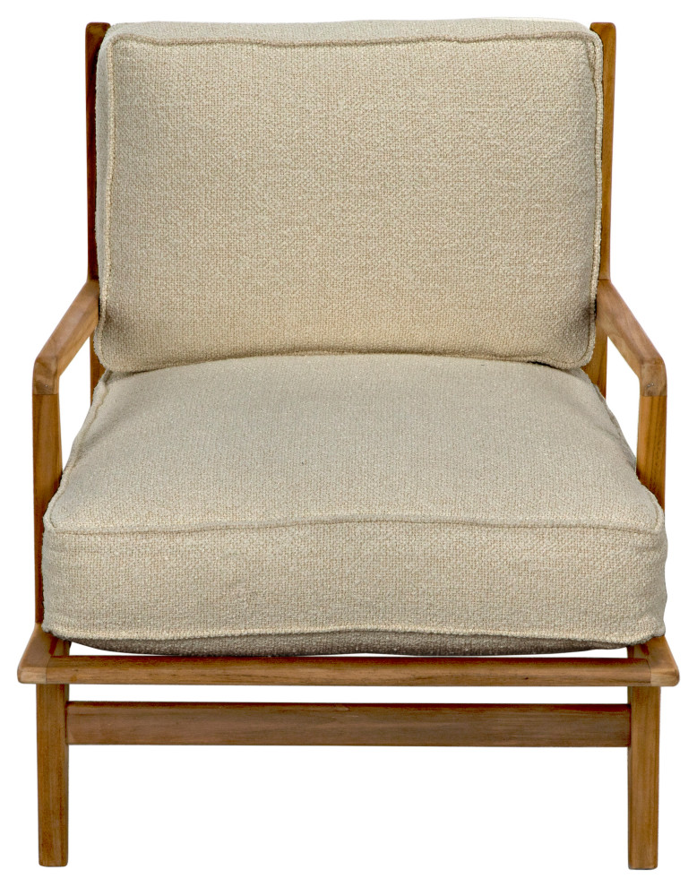 ister Club Chair  Natural  Off White Fabric  31.5 quotH (SOF325T WHT YUU6013JU3)   Midcentury   Armchairs And Accent Chairs   by Noir  Houzz