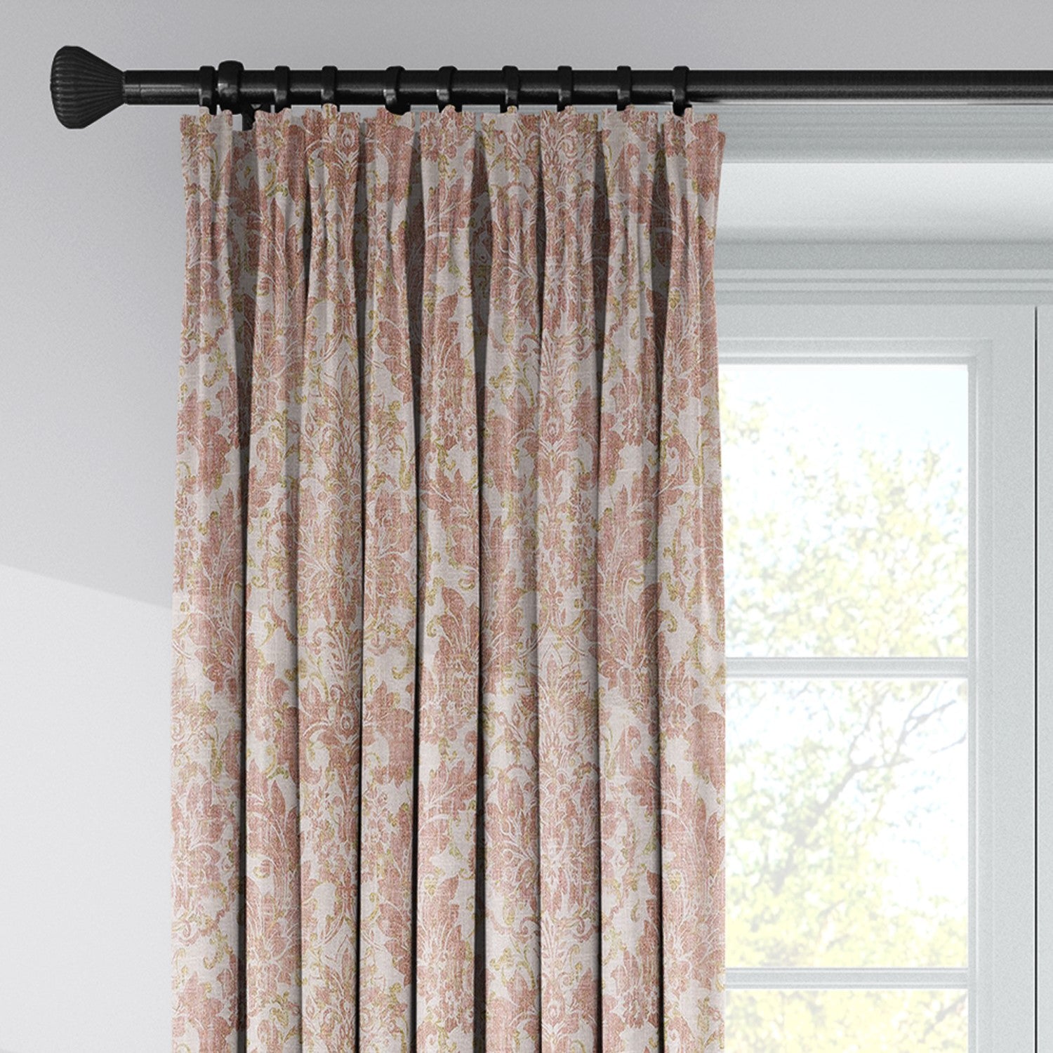 Damaskus Linen Blush Drapery