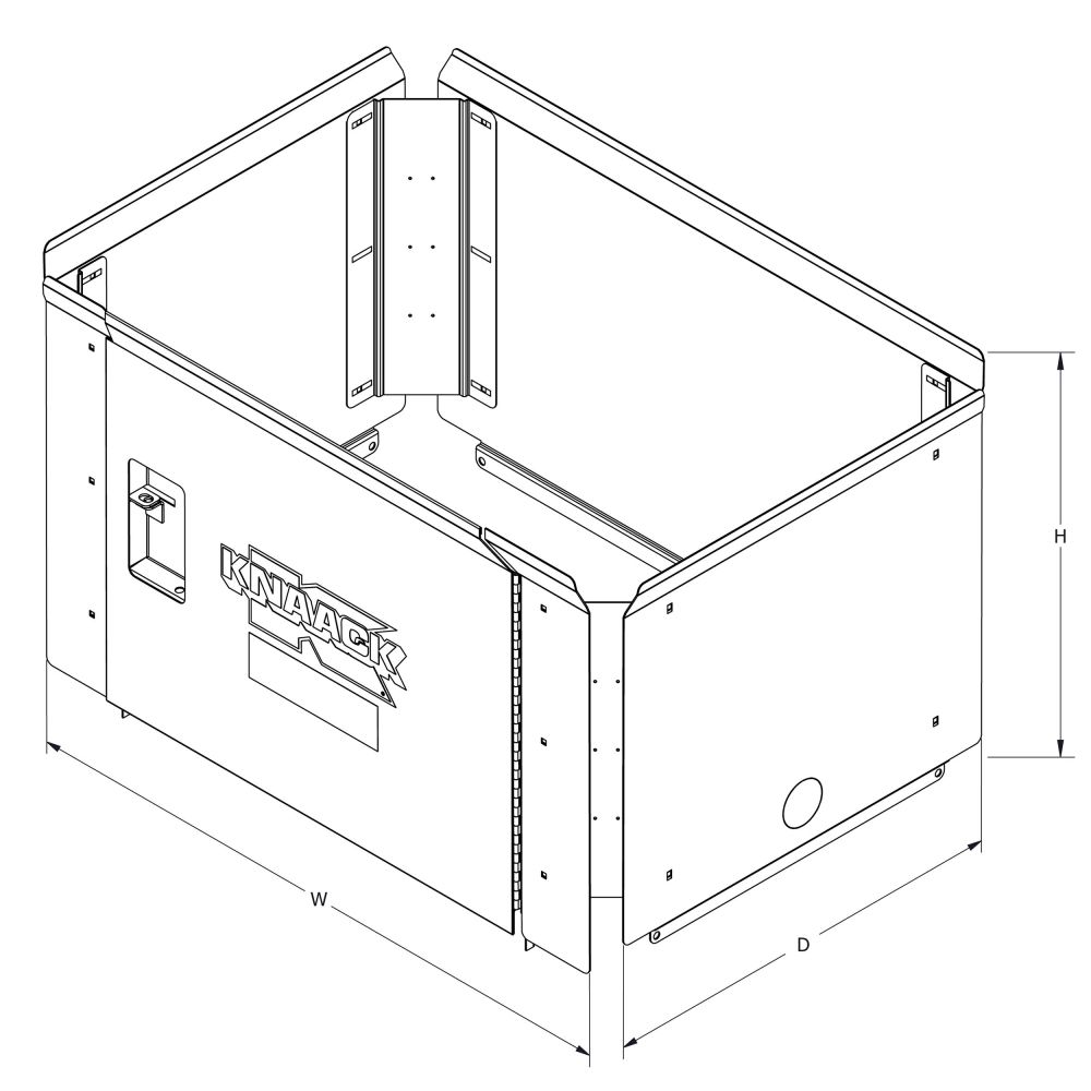 Knaack Cart Armour Mobile Cart Security Paneling ;