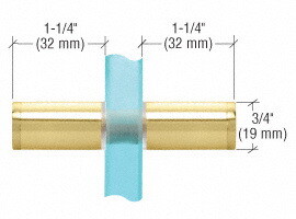 CRL Cylinder Style Back to Back Shower Door Knobs ...