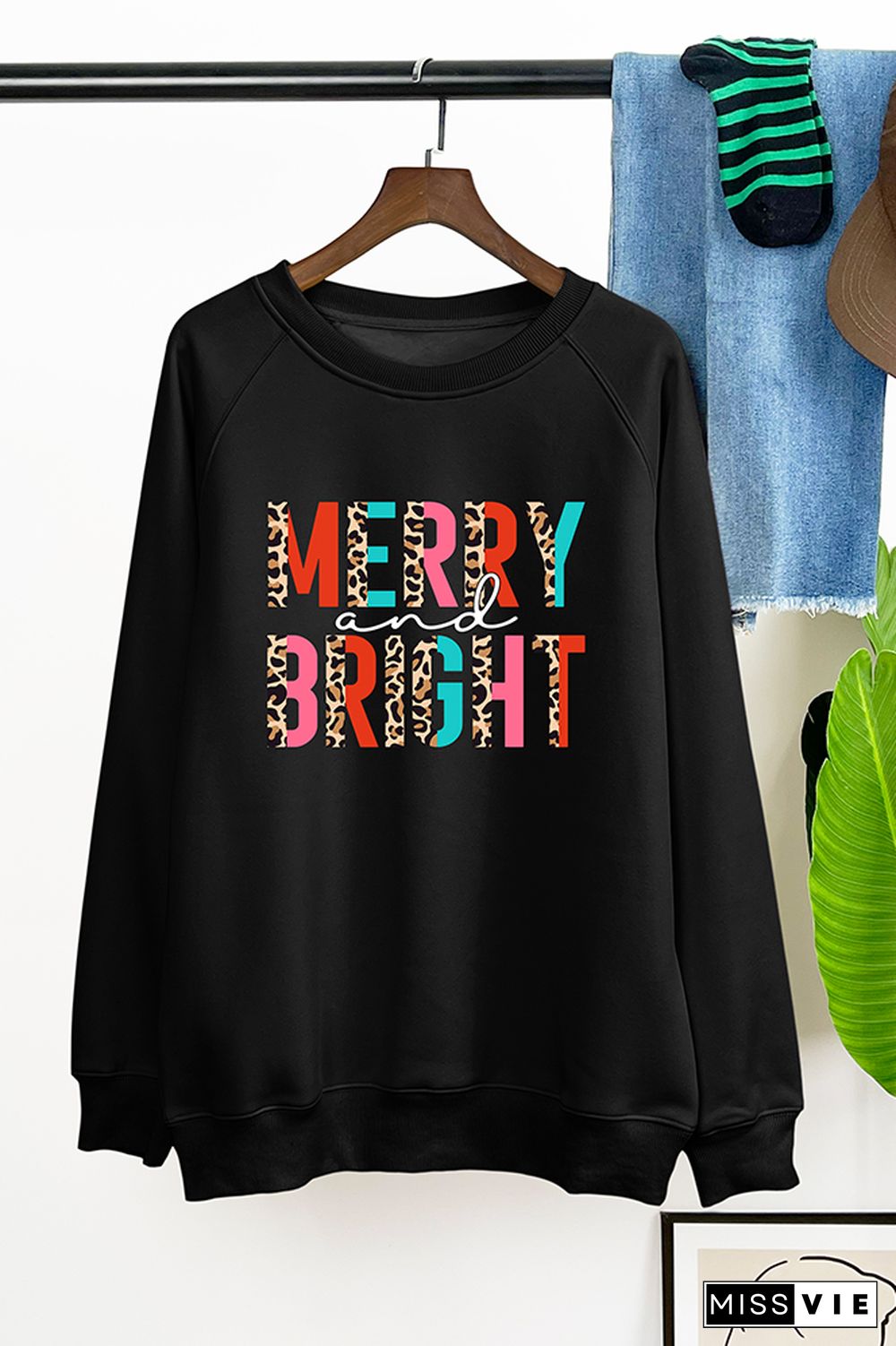 Merry & Bright Christmas Sweatshirt Wholesale