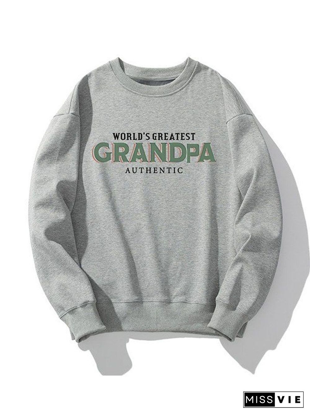 Letter Graphic Fleece Lined Sweatshirt