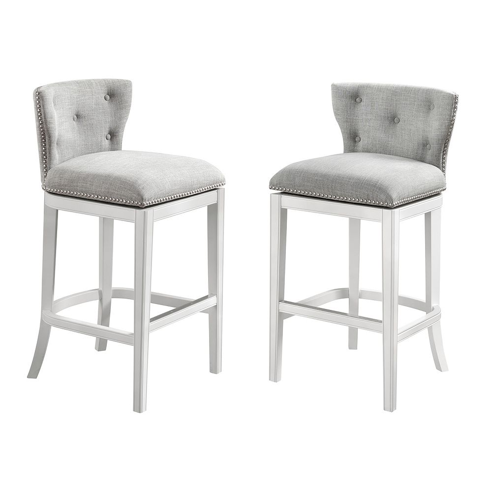 Alaterre Furniture Miranda Swivel Bar Stool 2-piece Set