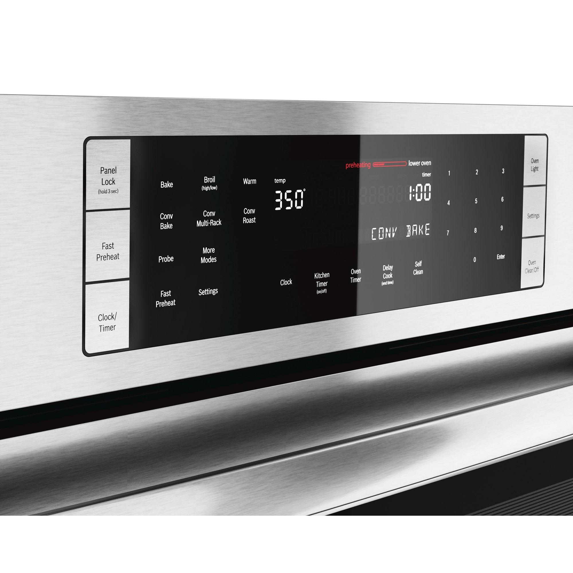 Bosch 30-inch, 9.2 cu. ft. Built-in Double Wall Oven with Convection HBL8651UC