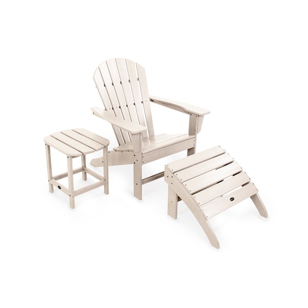 POLYWOOD South Beach Adirondack Chair 3Piece Set