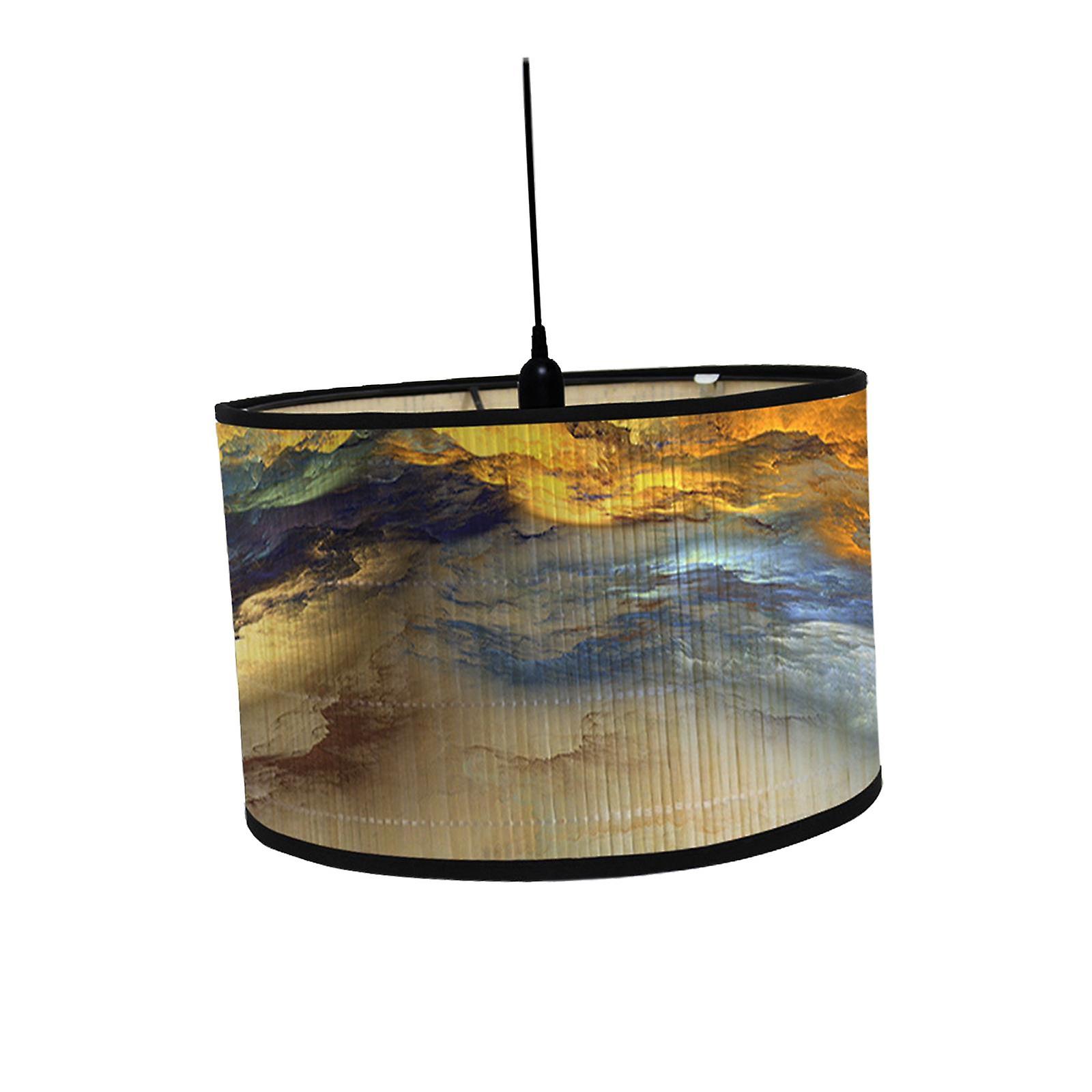 Drum Print Lamp Shade Drum Shaped Lamp Shades For Pendant Ceiling Desk Style A