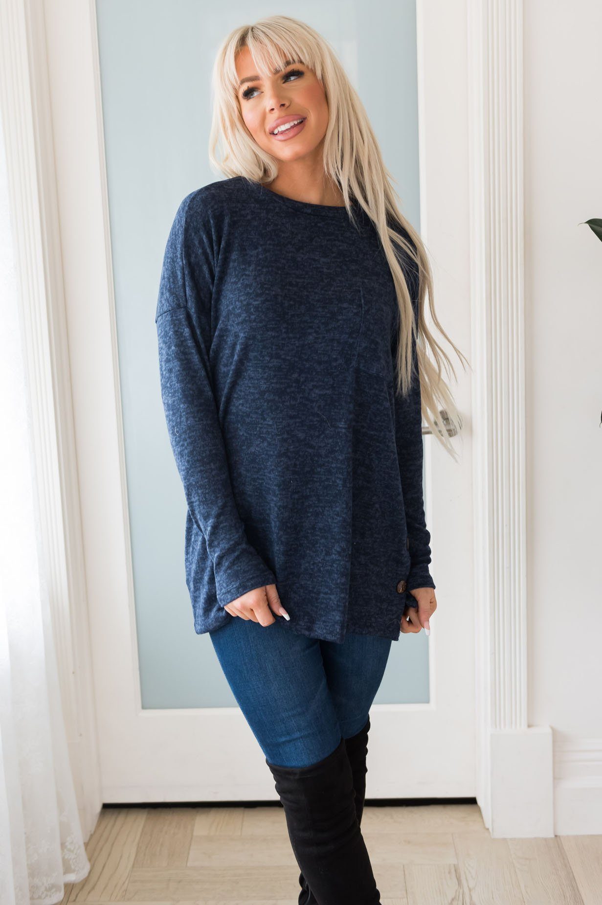 Nothing But Cozy Modest Blouse