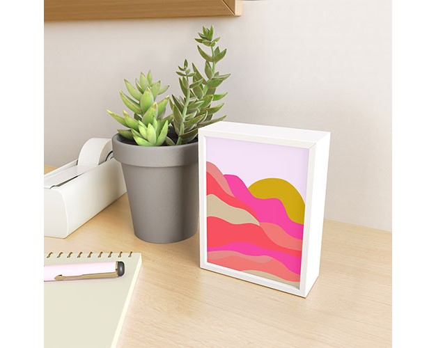 Sunshinecanteen Adelaida Mountain Sunset Framed Mini Art Society6