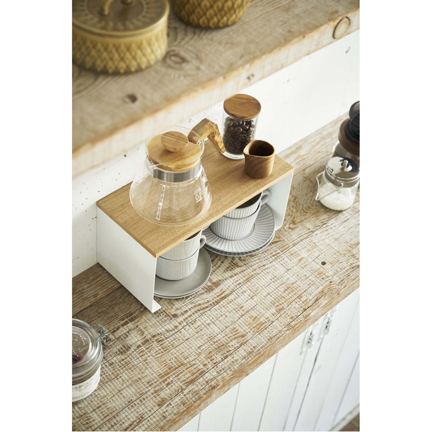 Tosca Wood-Top Stackable Kitchen Rack - Small