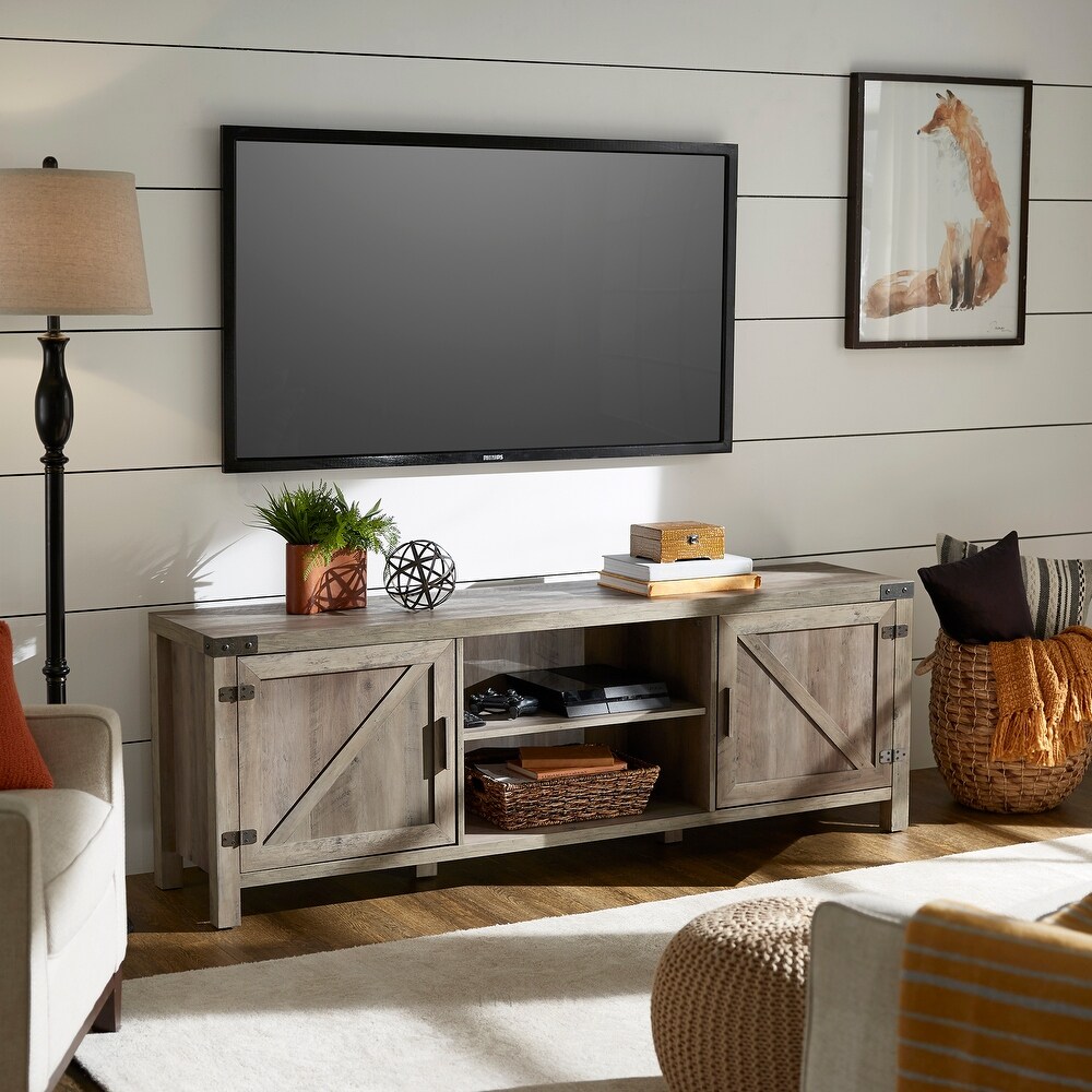 Sheldon Grey Wash Finish TV Stand by iNSPIRE Q Classic