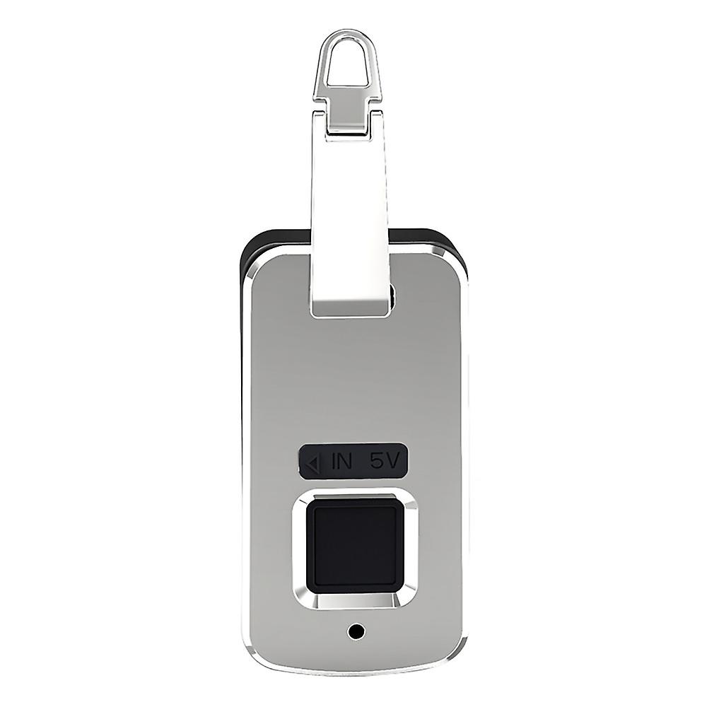 Portable Mini Smart Fingerprint Lock Smart Padlock For Suitcase Backpack Handbags White