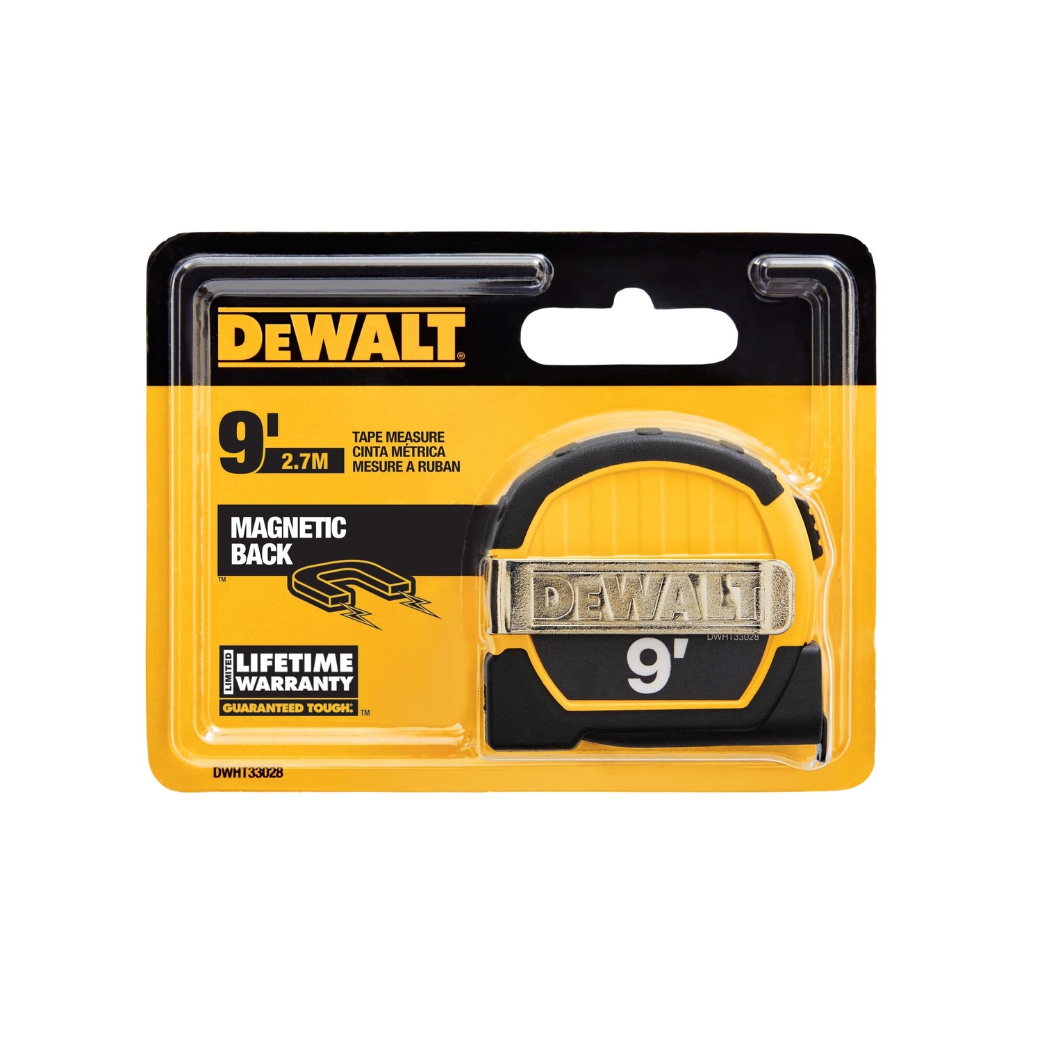 DW 9 ft. L X 0.5 in. W Tape Measure 1 pk