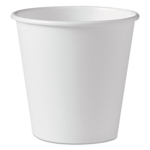 Dart Polycoated Hot Paper Cups， 10 oz， White， 1000/Carton (410W)