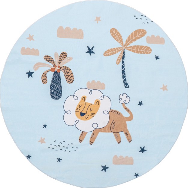 Nuloom Jalissa Lion Dreams Machine Washable Kids Area Rug