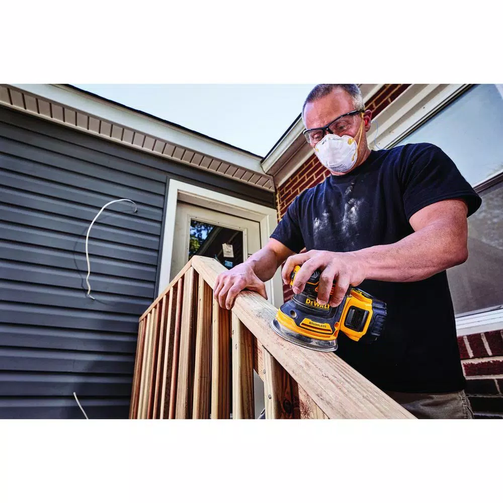 DEWALT 20-Volt MAX XR Cordless Brushless 5 in. Random Orbital Sander with (1) 20-Volt Battery 2.0Ah and Charger and#8211; XDC Depot