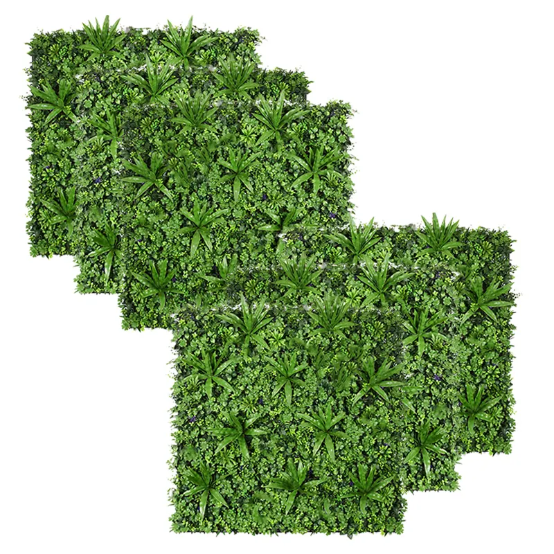 Garden Supplies Artificial Leaf Wall outdoor Decor plastic backdrop panel green wall