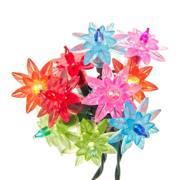 Kurt Adler UL 20Light MultiColor Flower Light Set