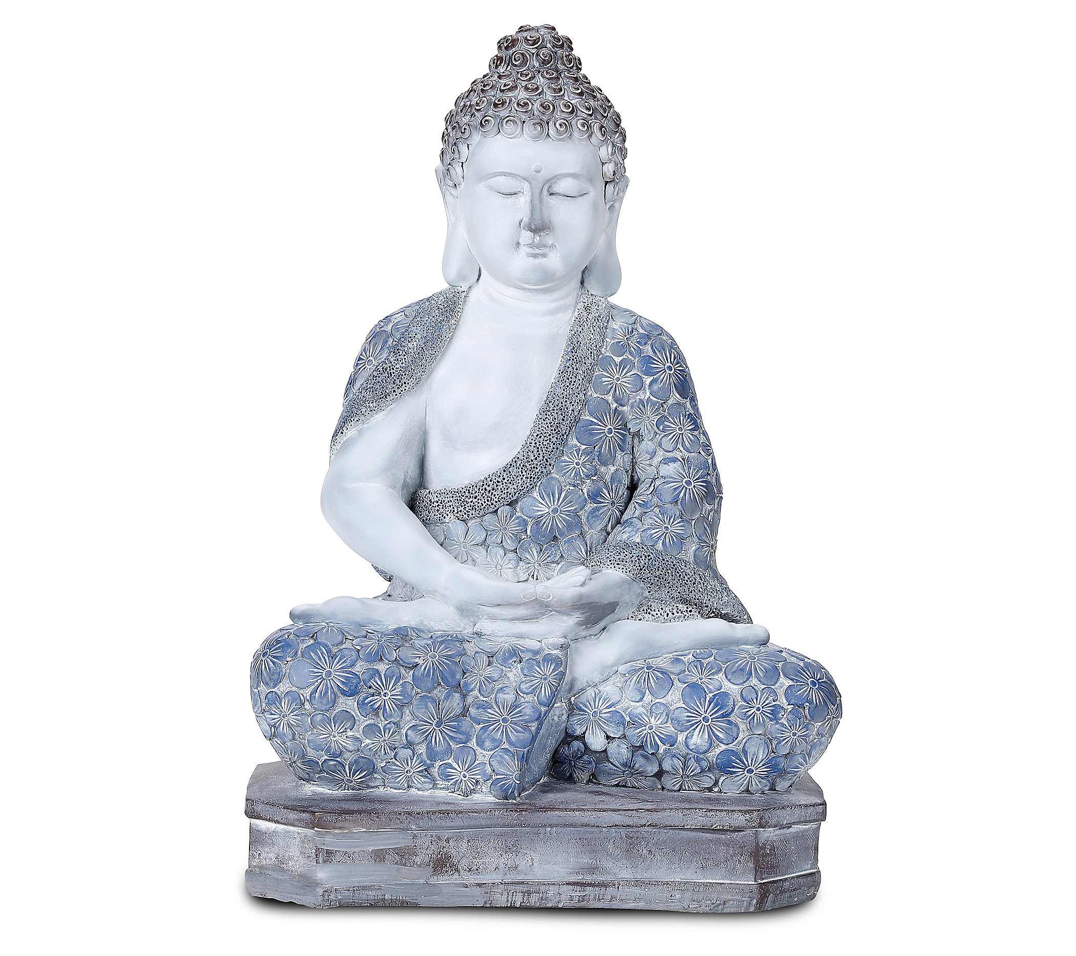 Techko Buddha Garden Statue with Solar Spotlight