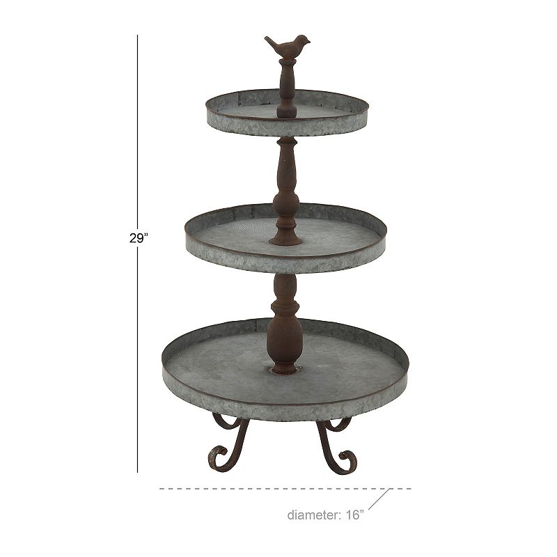 Stella and Eve Silver Iron Tiered Server