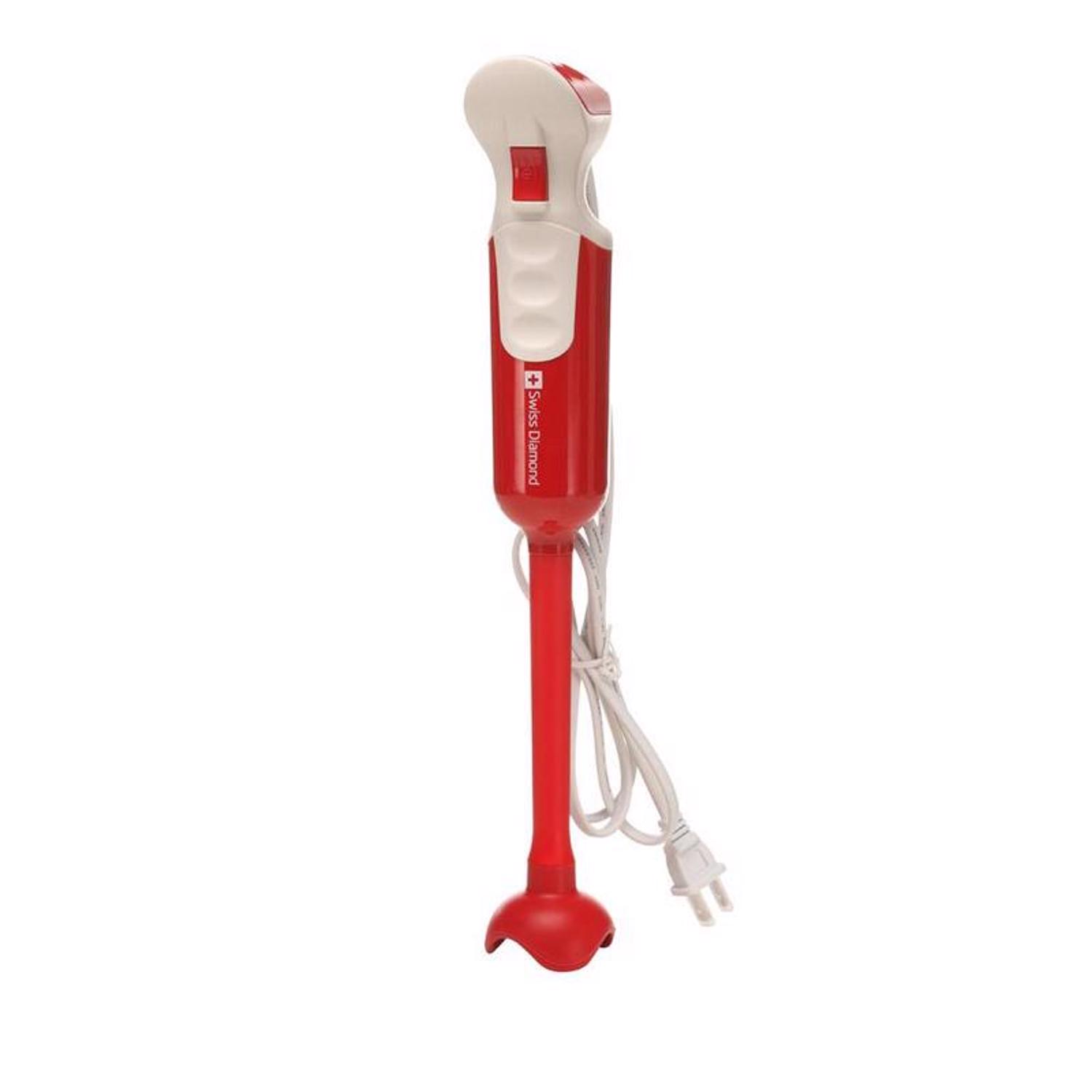 Swiss Diamond Red Plastic Immersion Blender/Chopper 0 oz 2 speed