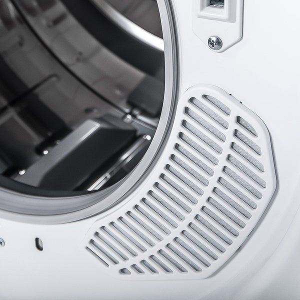 2.65 Cu.Ft Compact Laundry Dryer， 9 LBS Capacity Compact Tumble Dryer with 1400W Drying Power， Easy Control Clothes Dryer