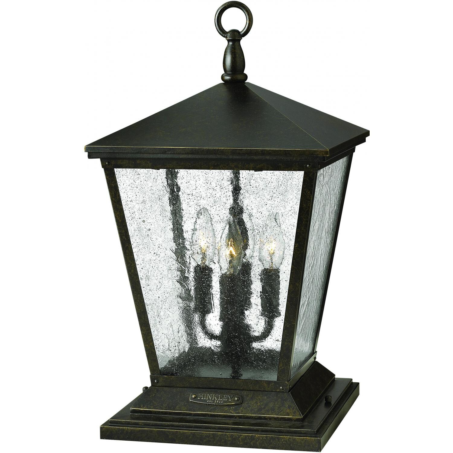 Hinkley Lighting Trellis Four Light 20-Inch Outdoor Pier Mount