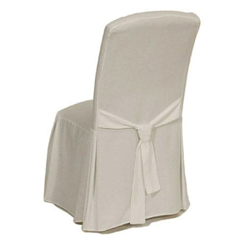 Classic Slipcovers Cotton Duck Long Dining Chair Cover