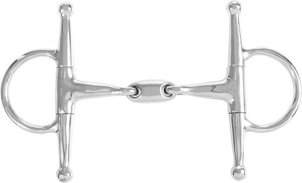 Horze Equestrian Oval Link Joint Full Cheek Snaffle Horse Bit