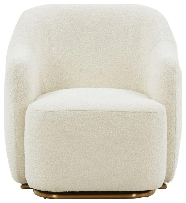 Rita Modern Off White Sherpa Accent Chair   Contemporary   Armchairs And Accent Chairs   by Rustic Home Furniture Deco  Houzz