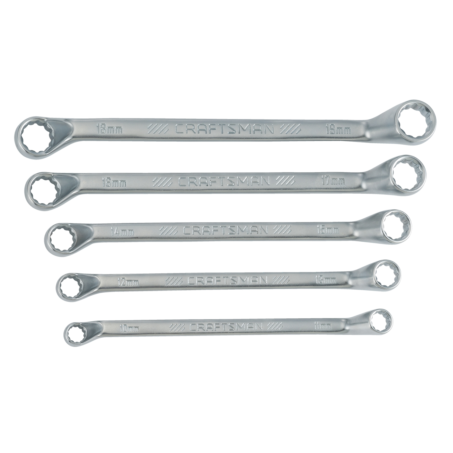 Craftsman 12 Point Metric Deep Offset Box Wrench Set 5 pc