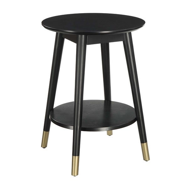 Porch and Den Florida Mid-century Round End Table