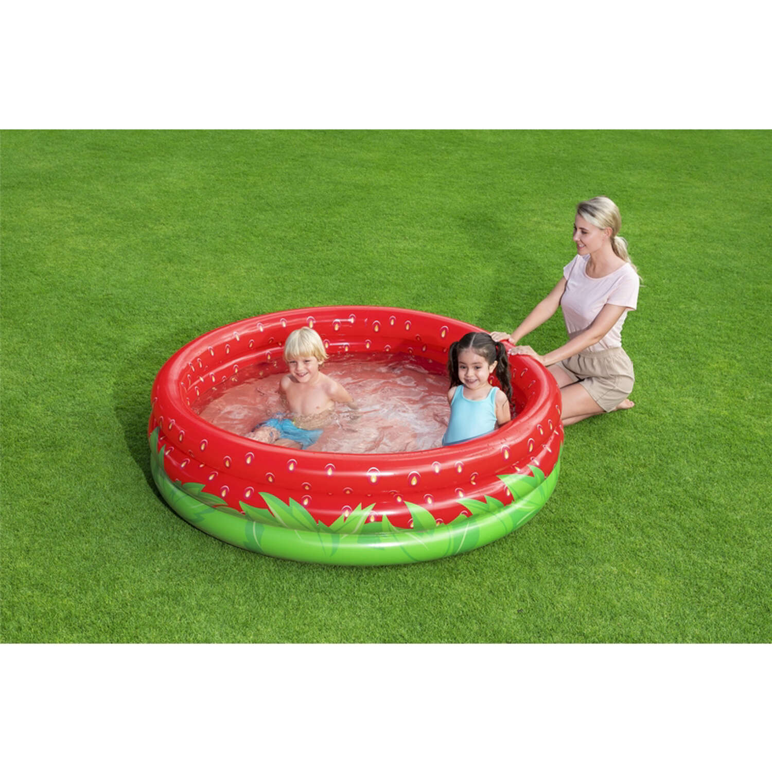 Bestway H2O Go 103 gal Round Inflatable Pool 15 in. H X 63 in. D