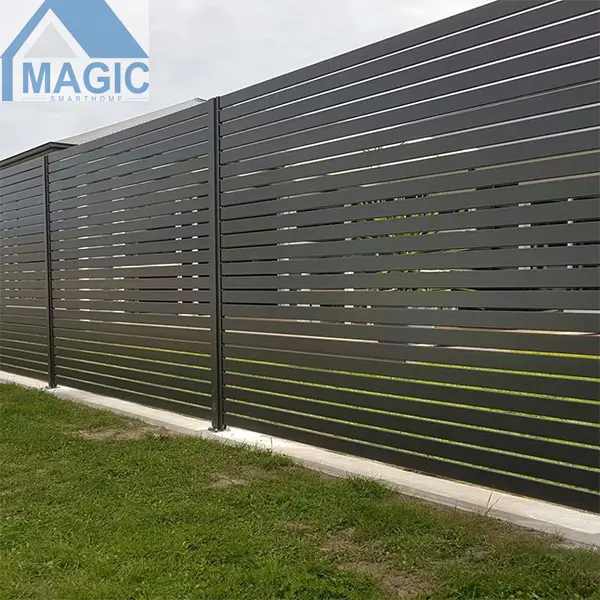 Cheap Prices Outdoor Metal Garden Fence Panel Black Aluminum Fence for Houses Steel