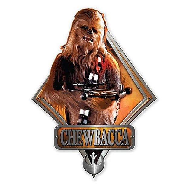 Silver Buffalo Star Wars Chewbacca 13 Inch Die Cut Wood Wall Art