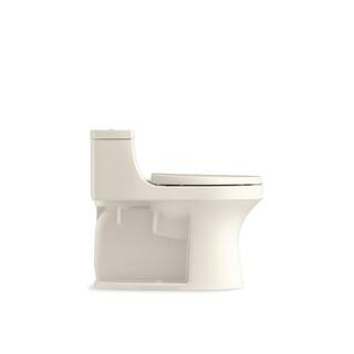 KOHLER San Souci 1-Piece 1.28 GPF Single Flush Elongated Toilet in Biscuit K-5172-96