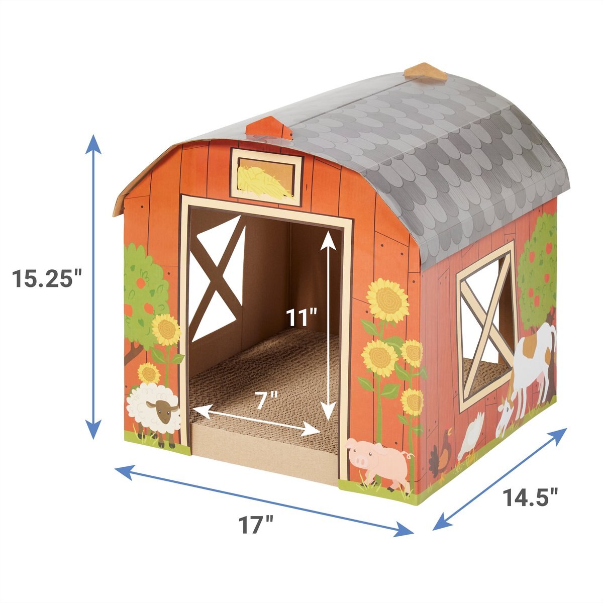 Frisco Barn Cardboard Cat House