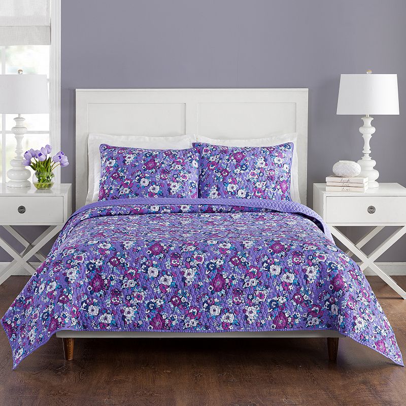 Vera Bradley Enchanted Garden Quilt Set