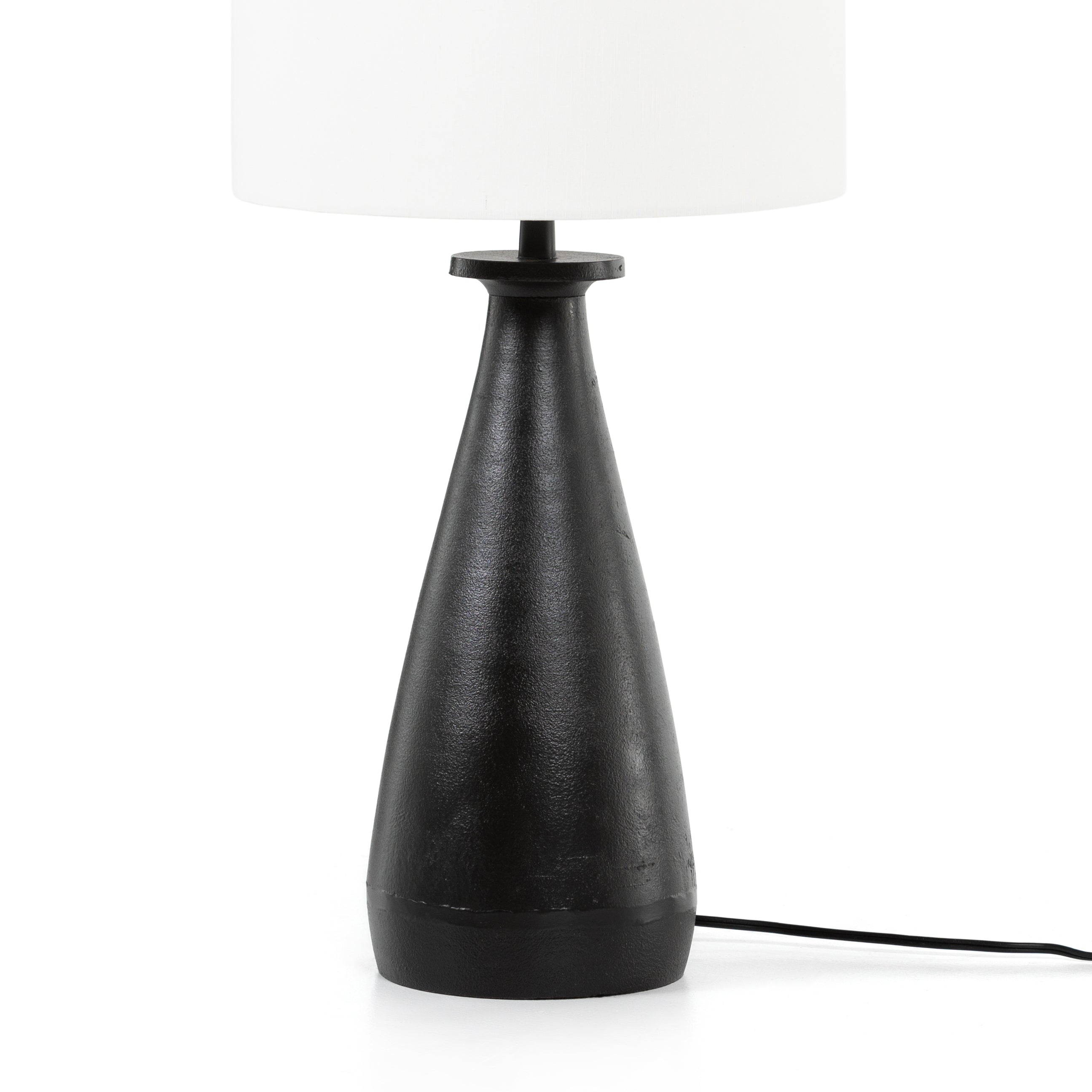 Innes Table Lamp in Textured Black