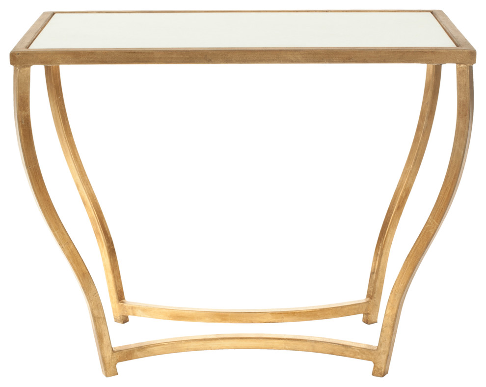 Safavieh Rex Accent Table  Gold Legs   Contemporary   Side Tables And End Tables   by Safavieh  Houzz