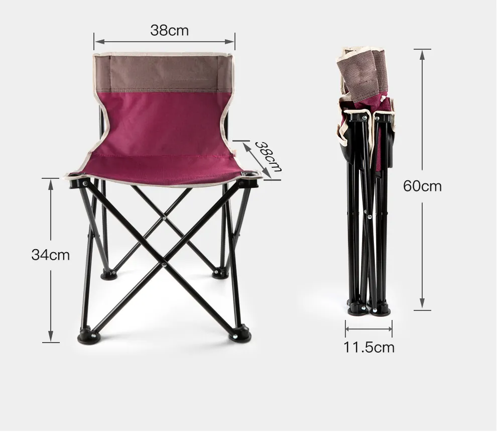 New Arrival Outdoor Hiking Folding Portable Skid Resistance Sun Relax Fabric Beach Camping Modern Chair For Outside Activity