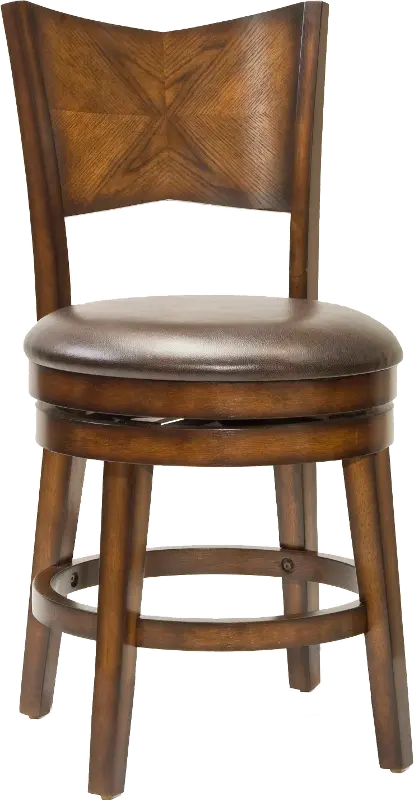 Jenkins Brown Swivel Counter Height Stool