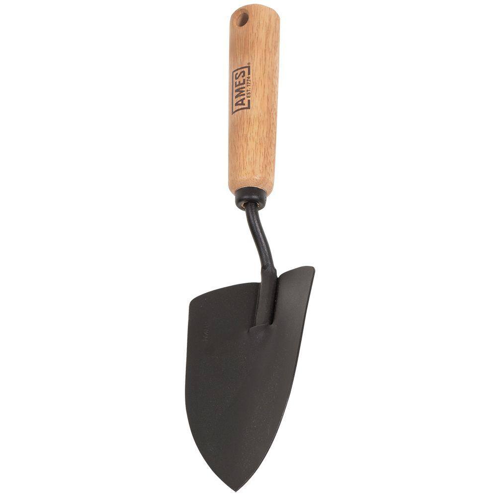 Ames 5.3 in. Garden Trowel with Wood Handle 2446100