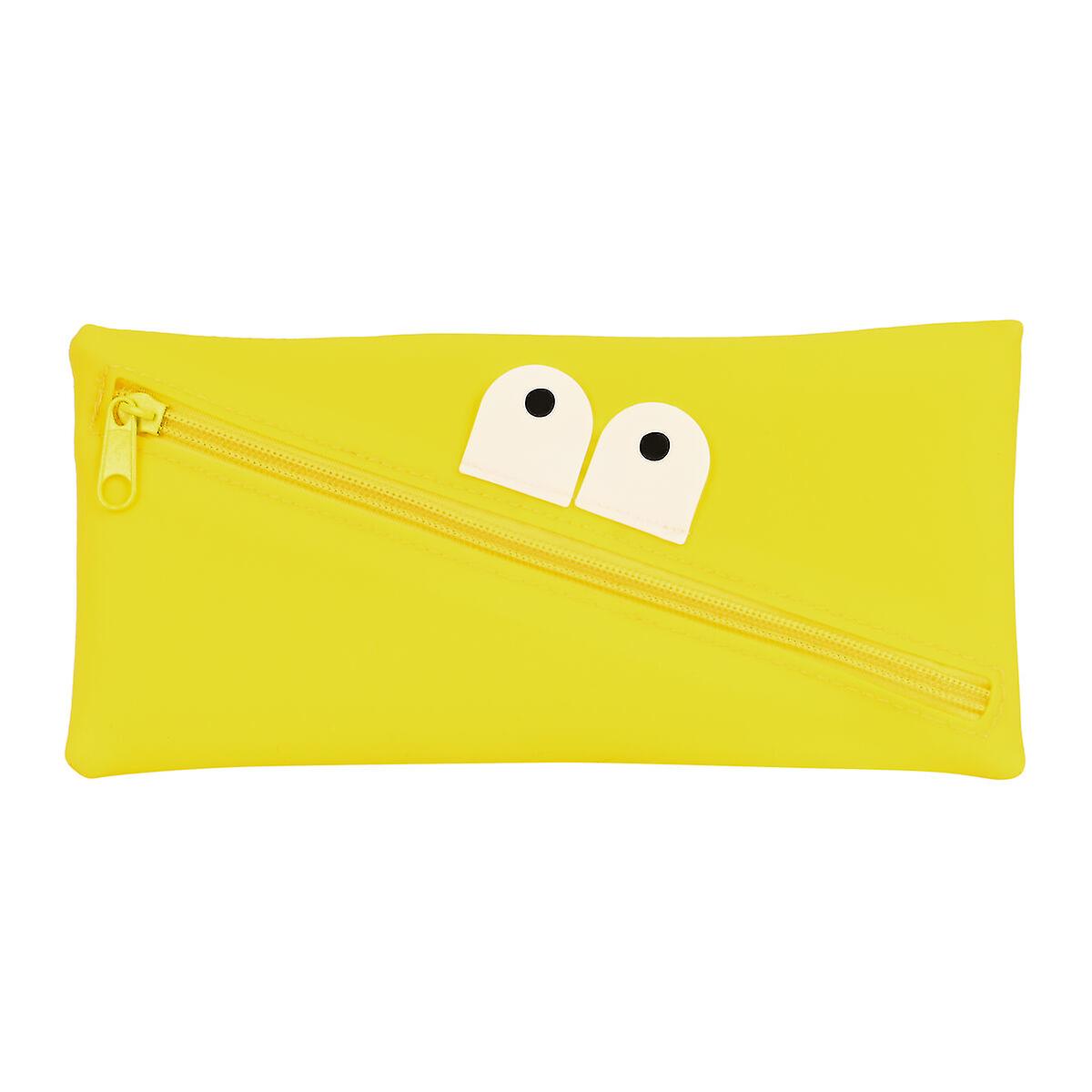 School Case Safta   Face 22 x 11 x 1 cm Yellow