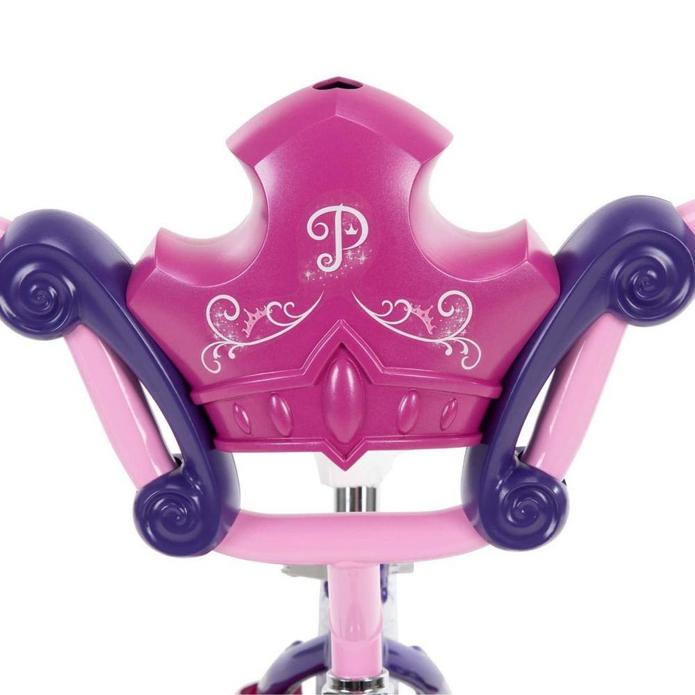 Huffy 12 in. Disney Princess Hot PinkIndigo Girls' Bike with Bubble-Maker 22450