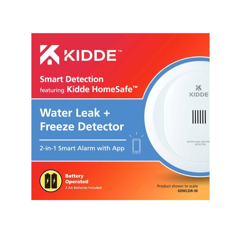 Kidde Kidde Smart Water Leak and Freeze Detector Battery Operated 21031205