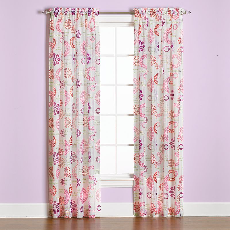 Saturday Knight， Ltd. 1-Panel Dream Window Curtain